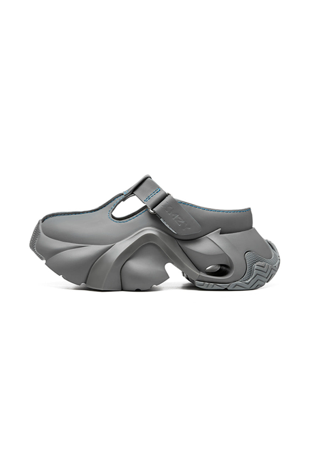 Black Platform Closed-Toe Slides