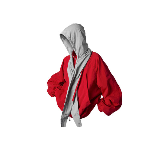 RELABEL Detachable Hood Oversized Jacket