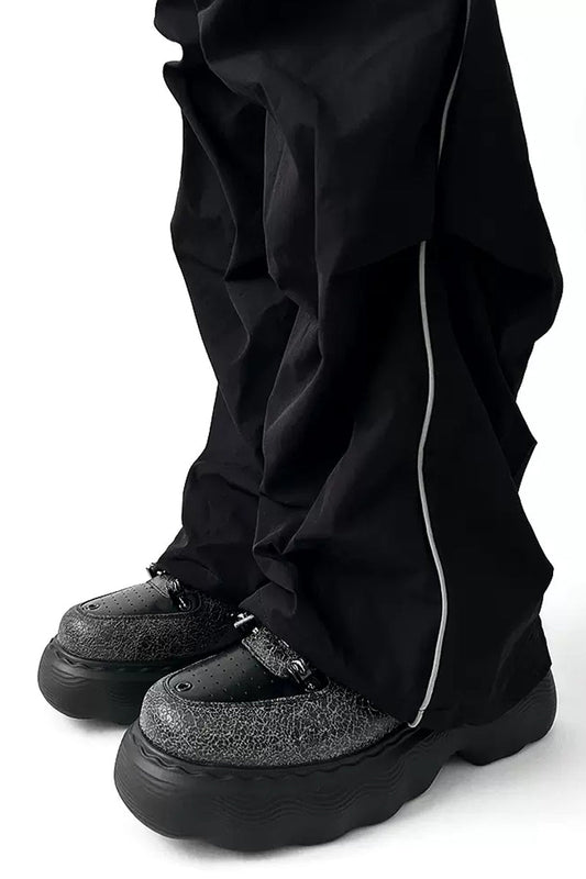 Punk Black Chunky Dad Sneakers