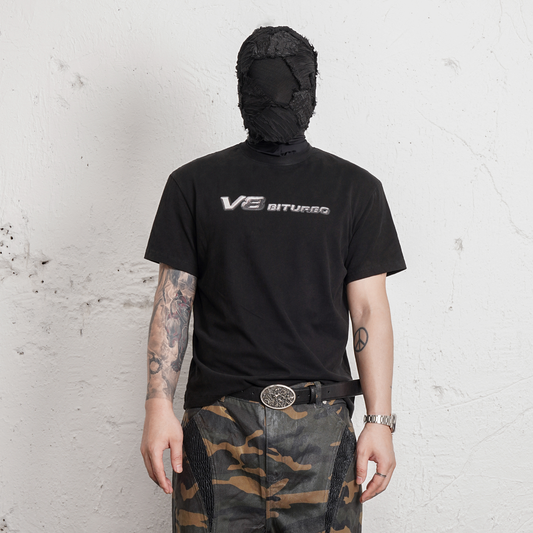 UNDERWATER Demon Eye Racing Graphic Washed T-Shirt