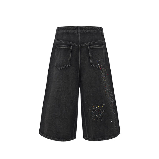 DND4DES Diamond Washed Spliced Oversized Shorts
