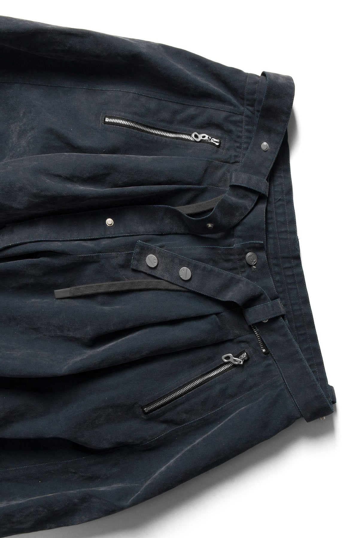 RELABEL Velour Zip-Hem Oversized Jeans