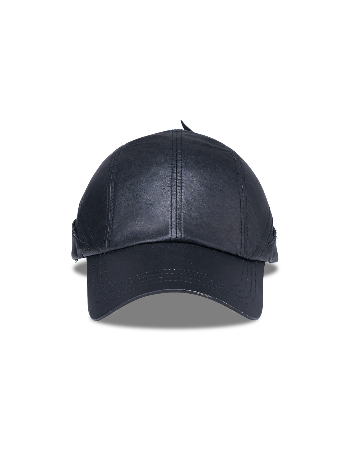 SANB Faux Leather Horned Baseball Cap