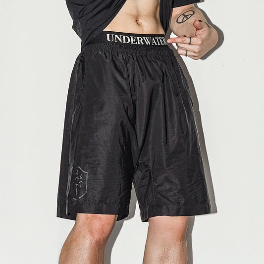 UNDERWATER Dark Soul LOGO Waistband Stretch Boxer Briefs