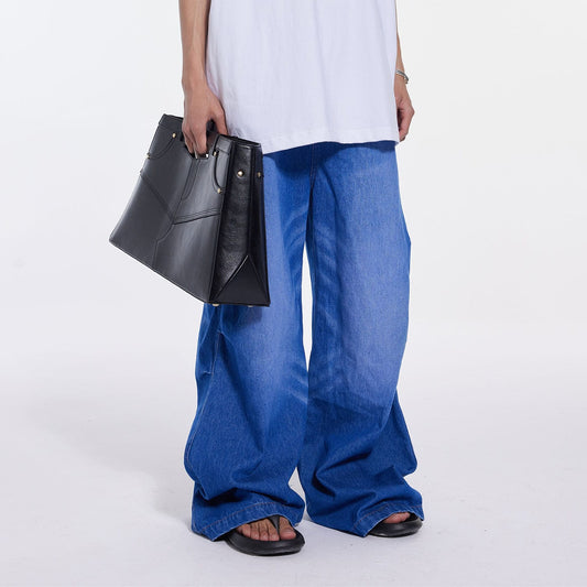 WHISTLEHUNTER Triple Washed Drape Jeans Blue