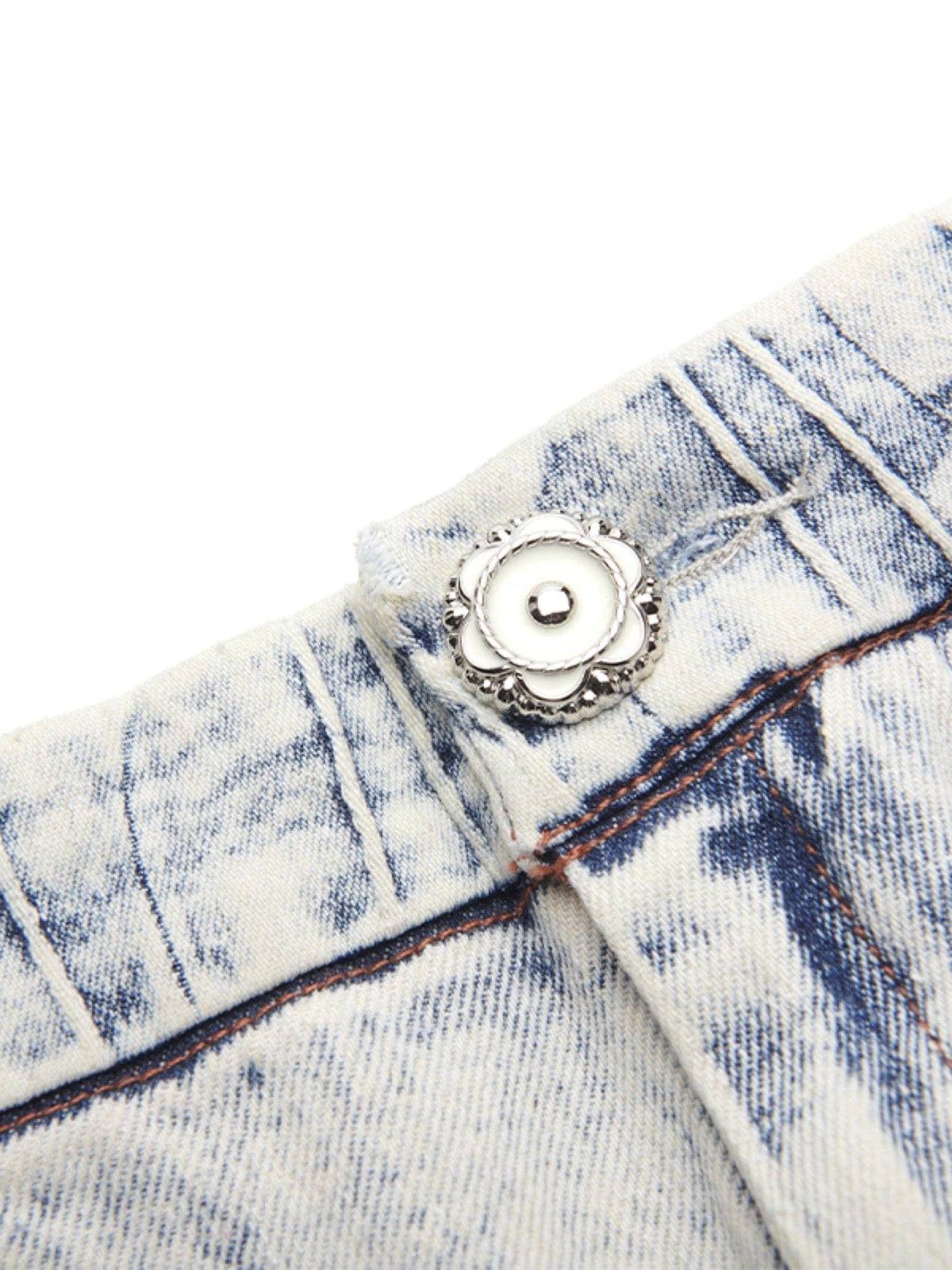 DND4DES Deconstructed Rose Petals Washed Jeans