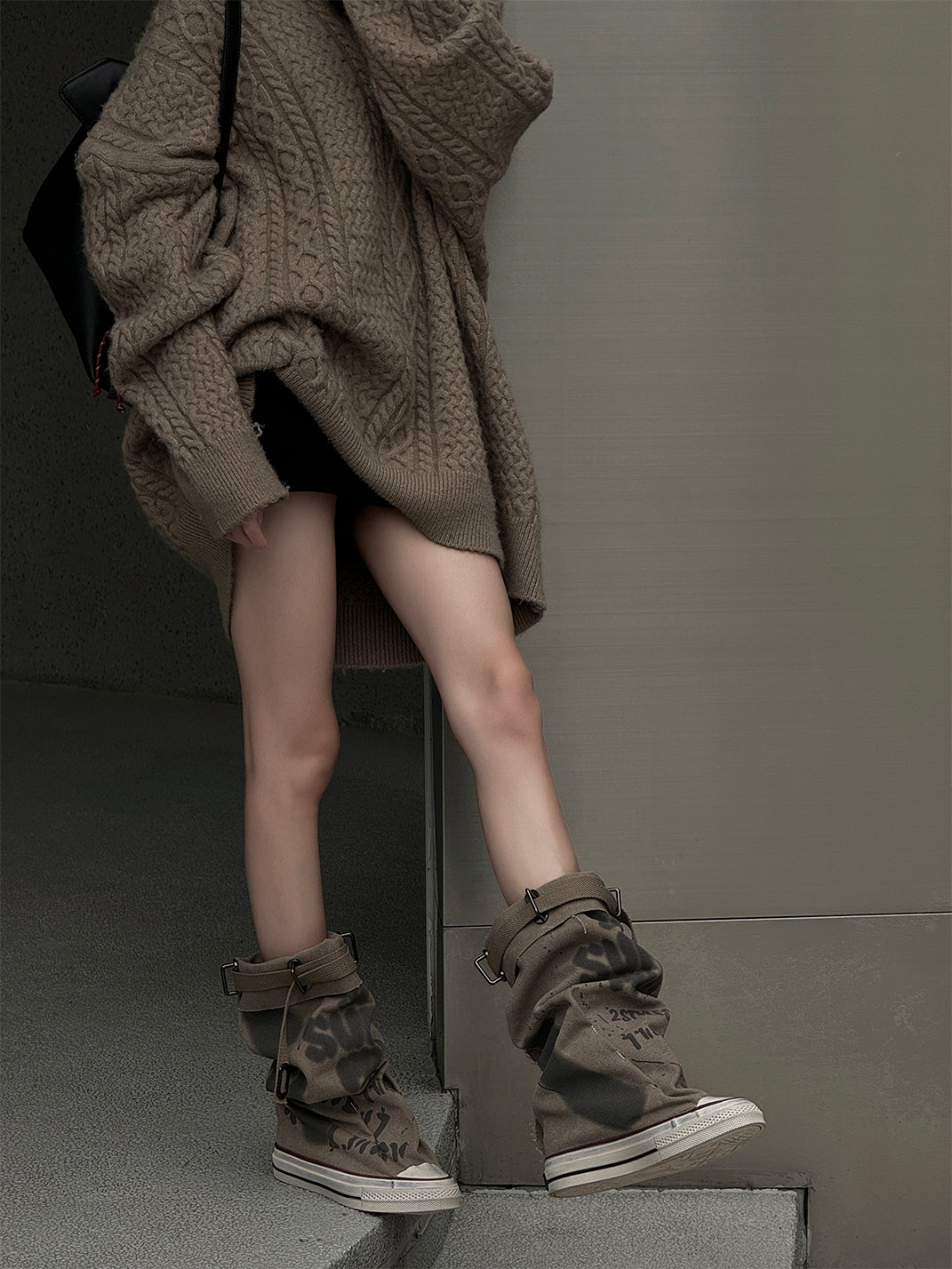 Desert Chunky Platform Lace-Up Tall Boots