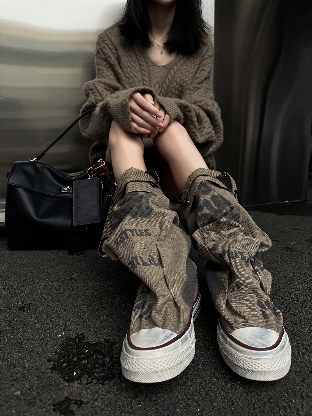 Desert Chunky Platform Lace-Up Tall Boots