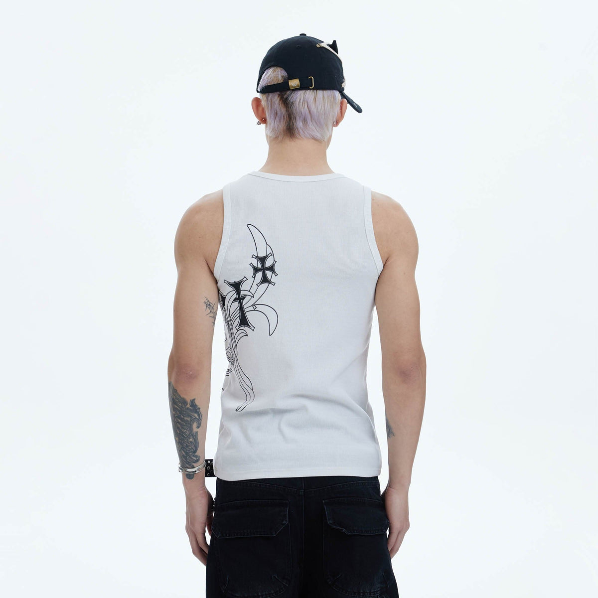 DND4DES Cross Graphic Tank Top
