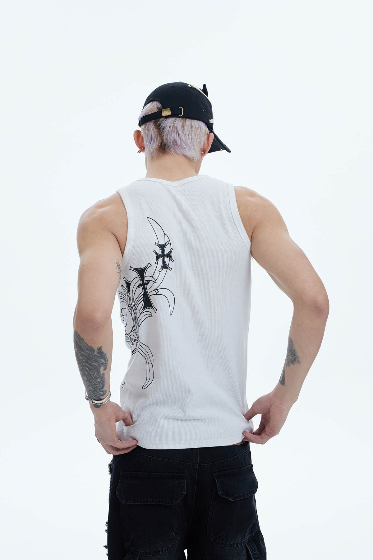 DND4DES Cross Graphic Tank Top