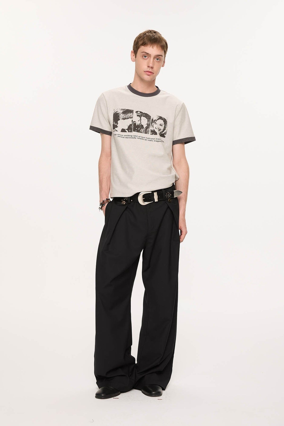 KREATE Inverted Pleats Wide-Leg Trousers