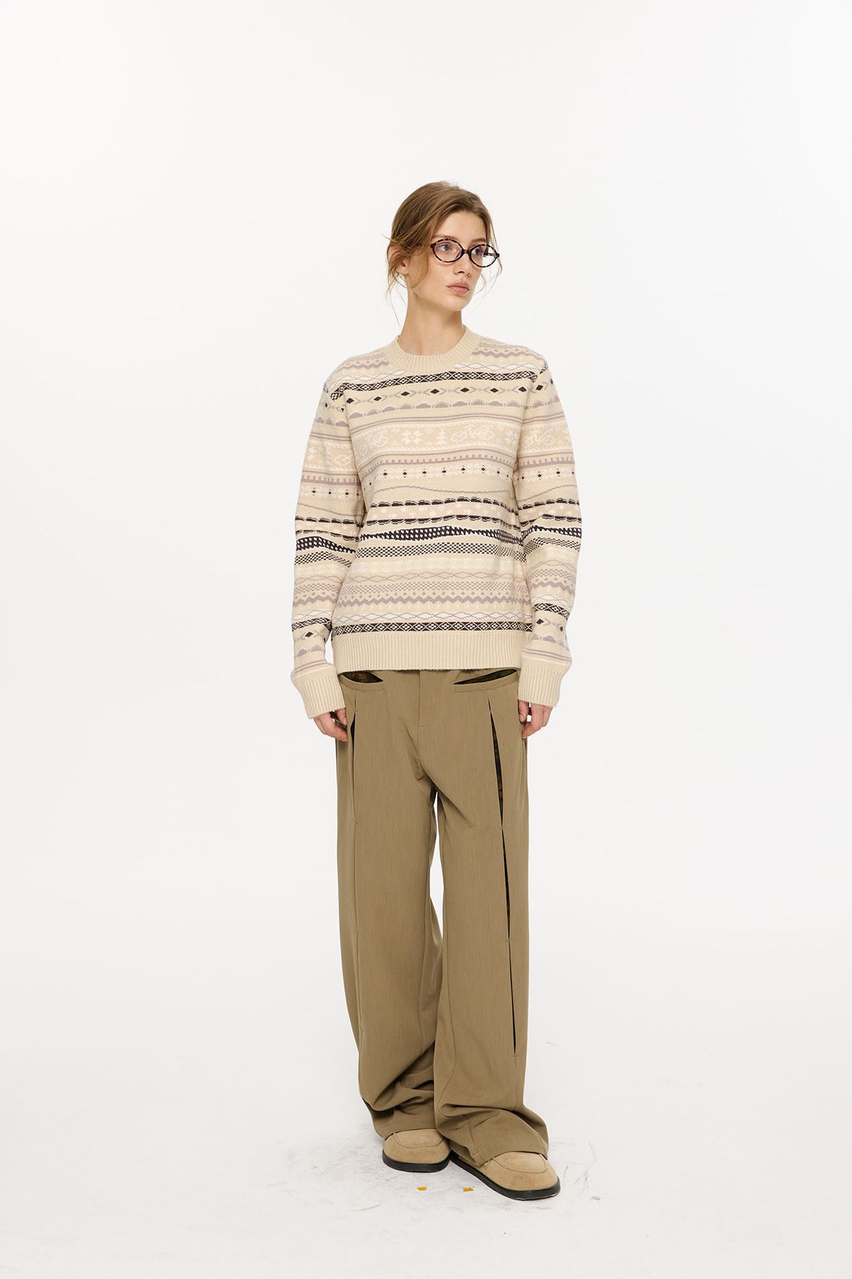 KREATE Classical Fair Isle Sweater