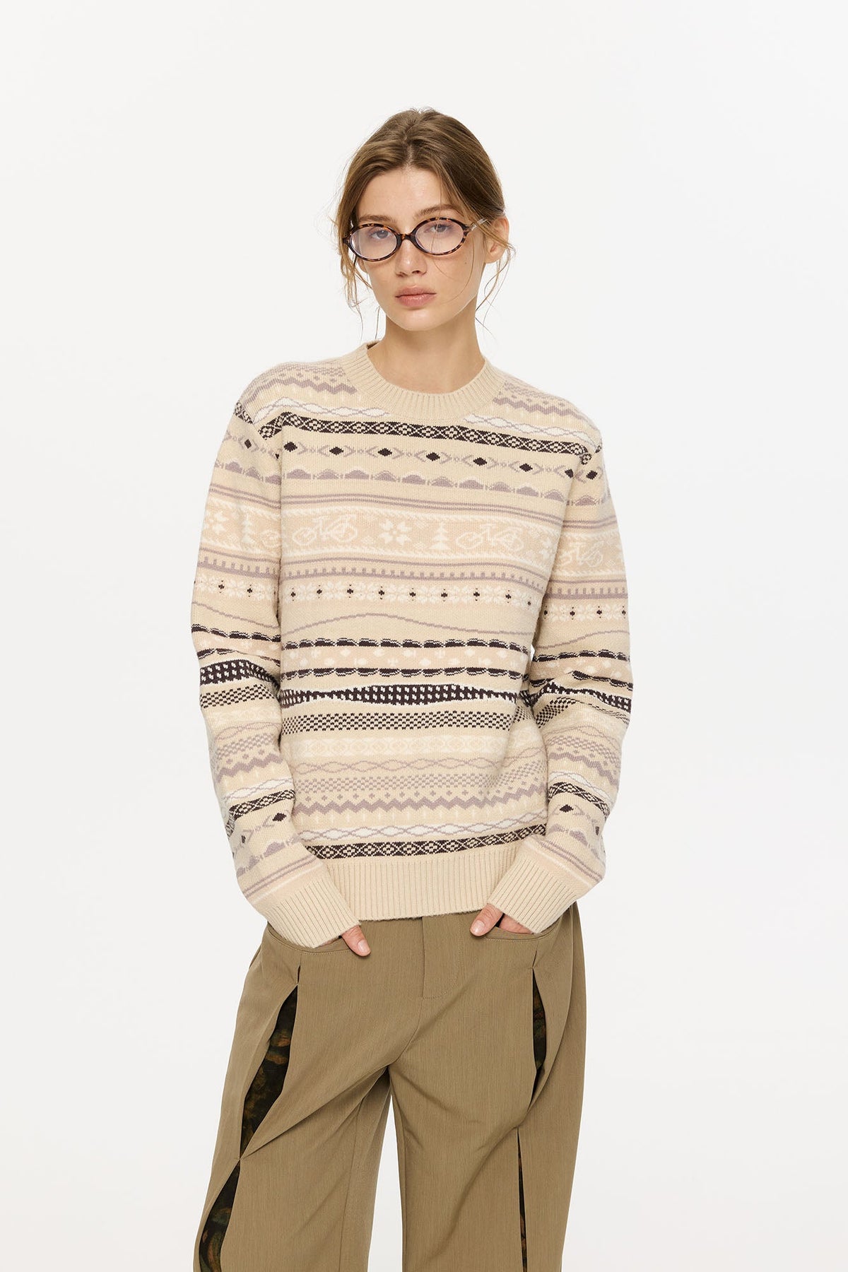 KREATE Classical Fair Isle Sweater