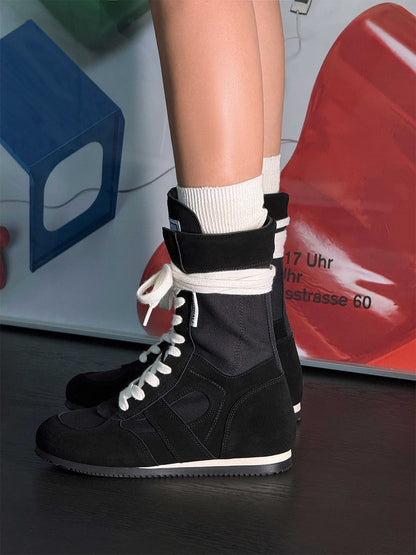 Black Knockout Hybrid Boxing Trainer Boots
