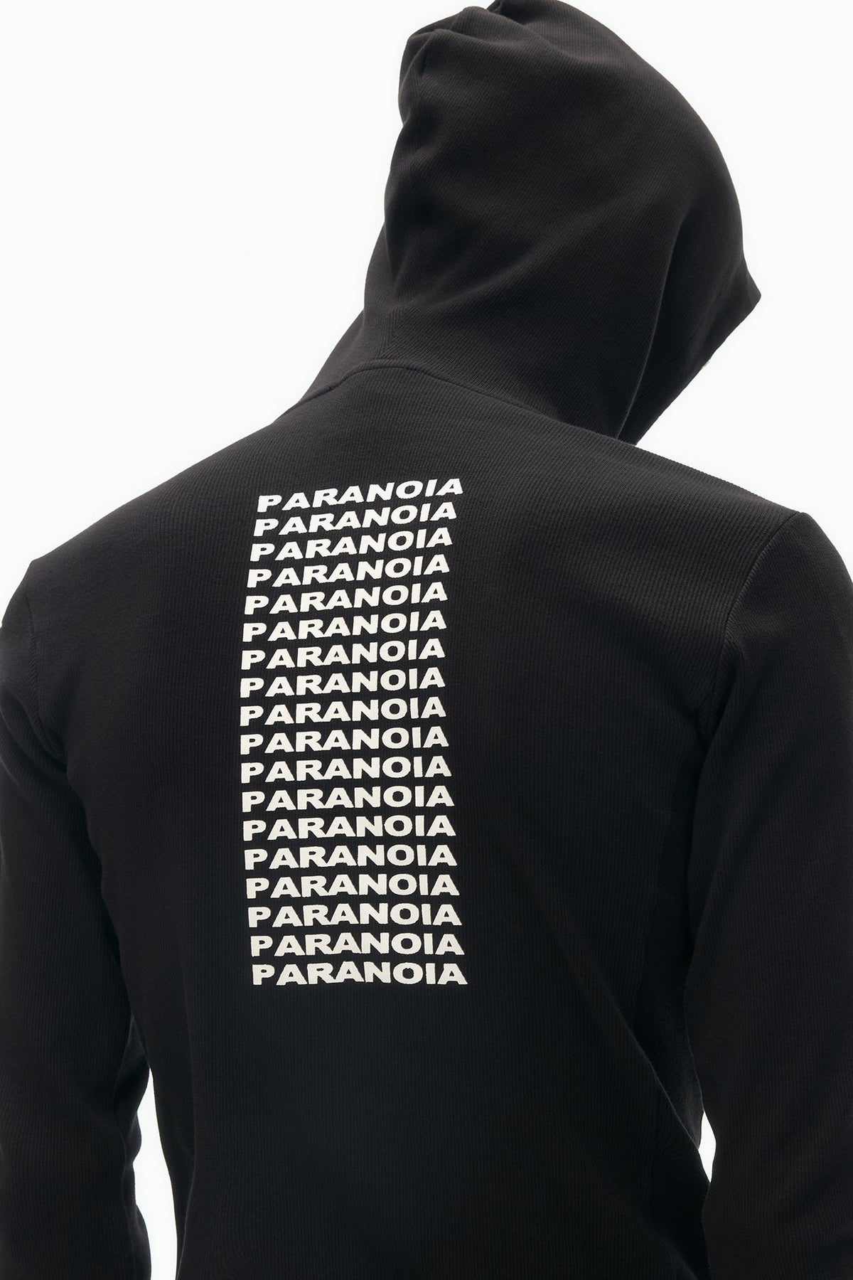 SAVAGEGROWTHWORLD Paranoia Graphic Balaclava Slim Hoodie