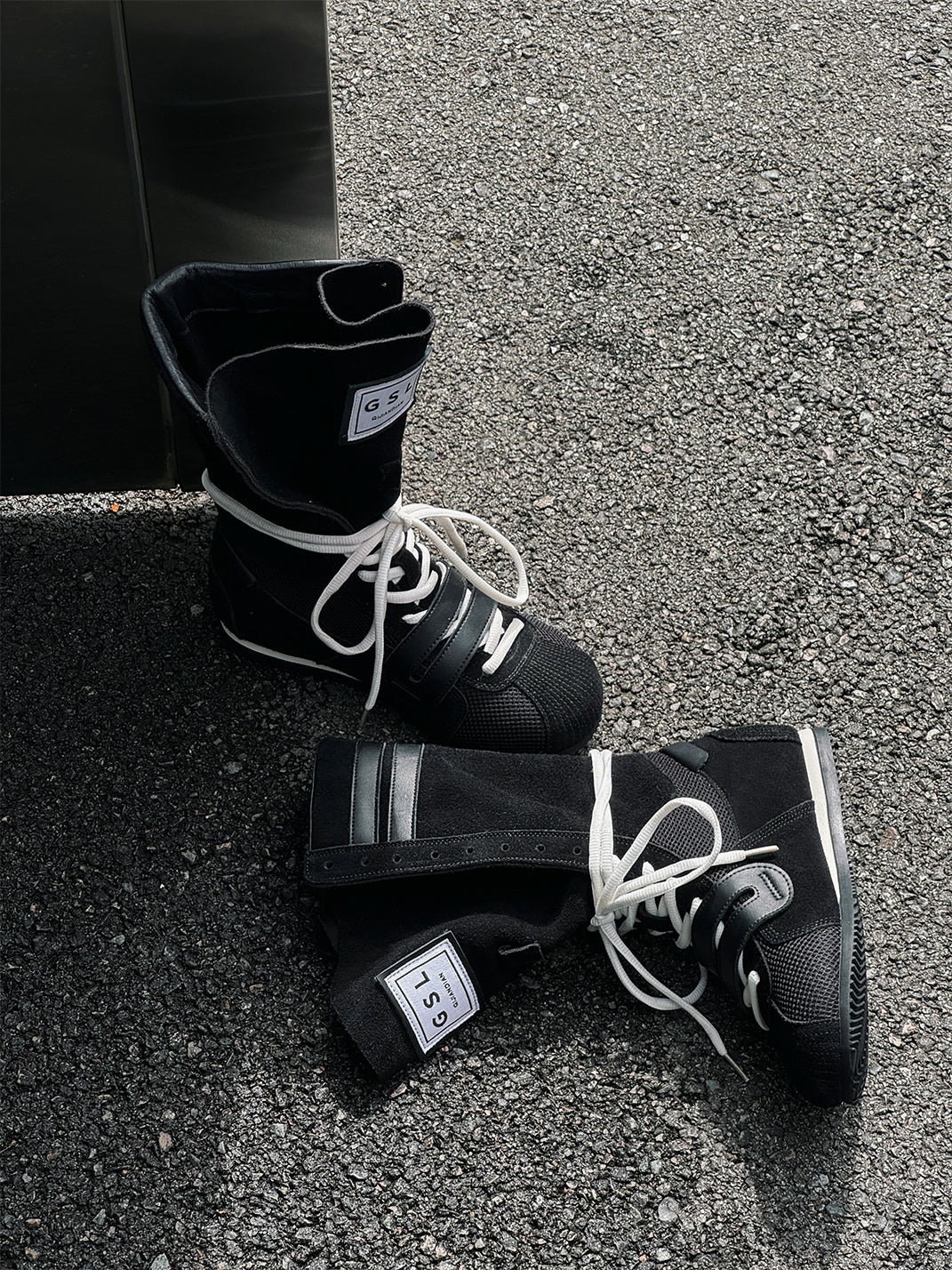 Black Knockout Pro2.0 Hybrid Velcro Boxing Trainer Boots