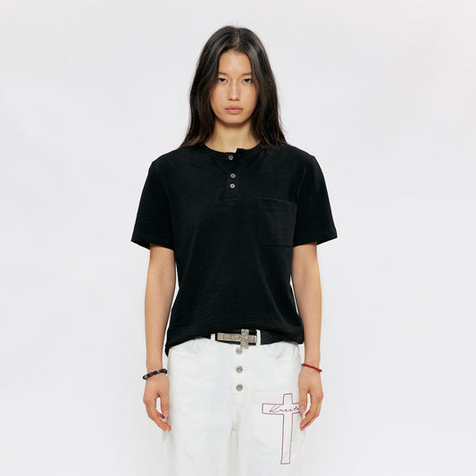 KREATE Cross-Stitch Henley T-Shirt
