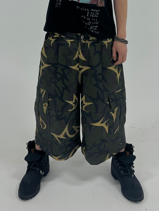 TECNINEGROUP Thorn Star Waxed Camo Shorts
