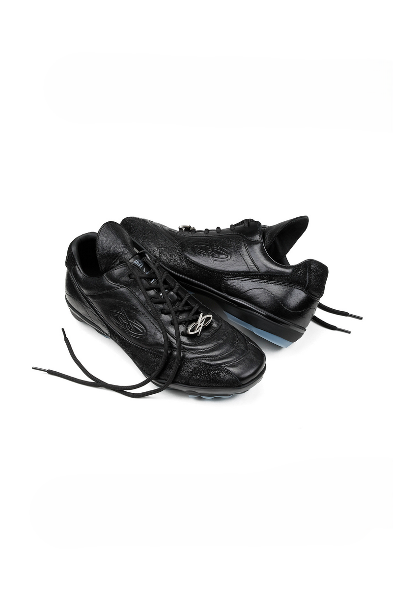 Horsehide Racing Trainer Sneakers