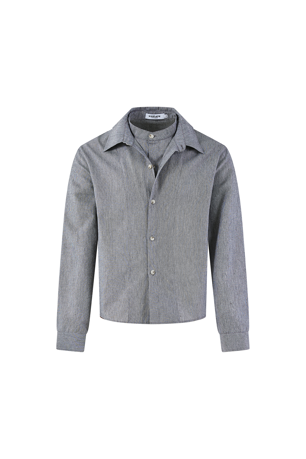 KREATE Linen Layered Check Shirt