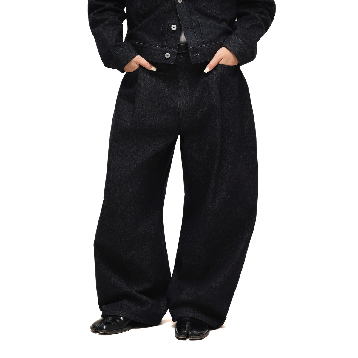 6CRAYON Indigo Baggy Wide-Leg Jeans