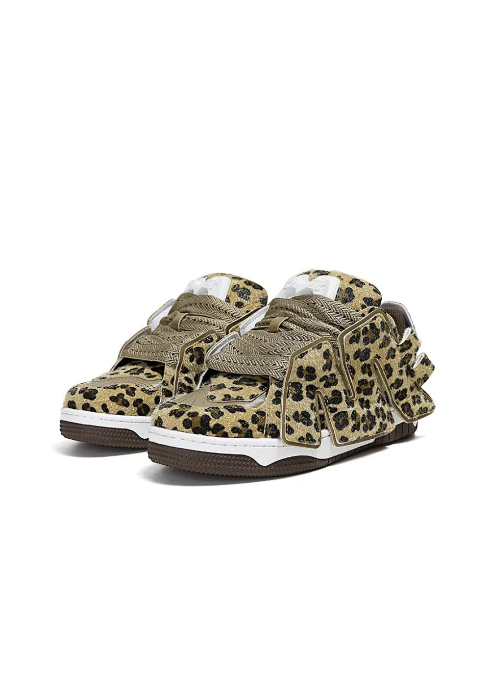 Leopard Low-Top Skate Sneakers