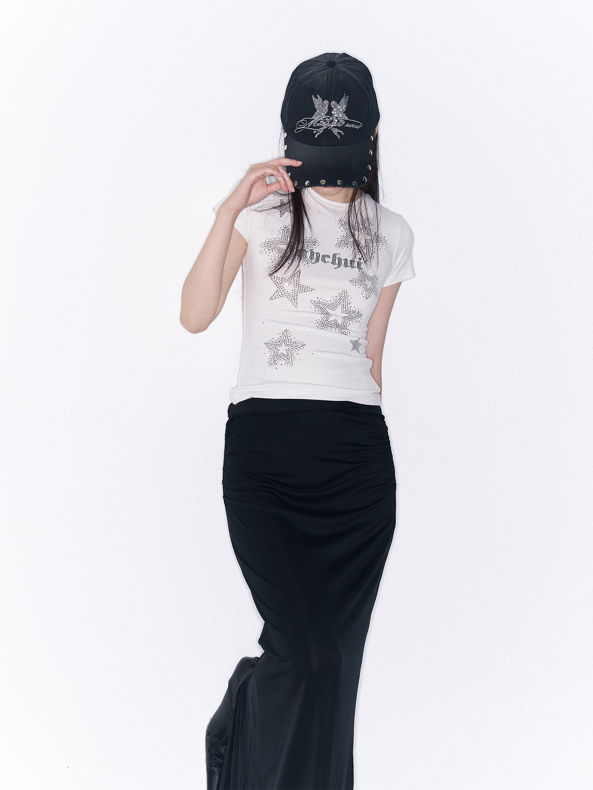 SANB Washed Angel Diamond Baseball Cap