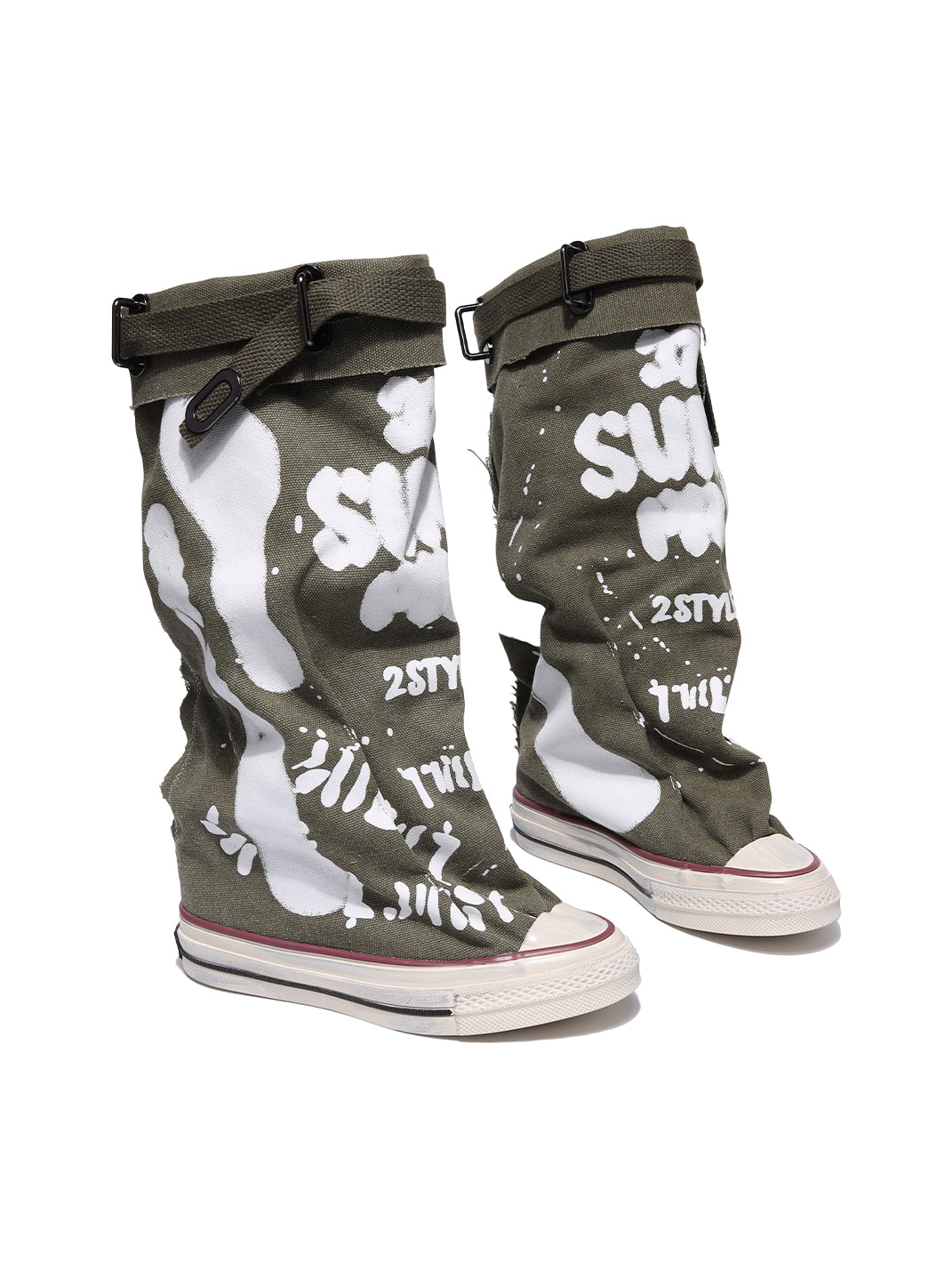 Desert Chunky Platform Lace-Up Tall Boots