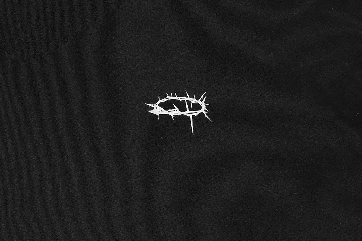 UNDERWATER Thorn Ring LOGO Long-Sleeve Tee Black