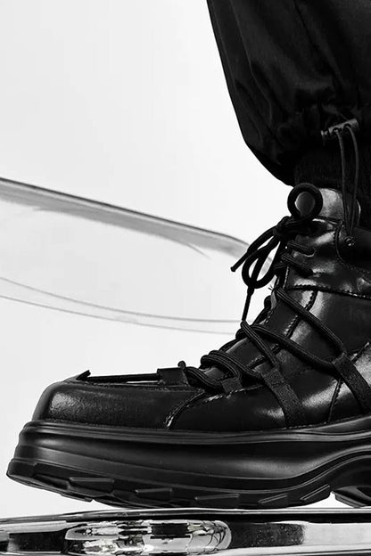 Leather Chunky Martin Boots - EU Only