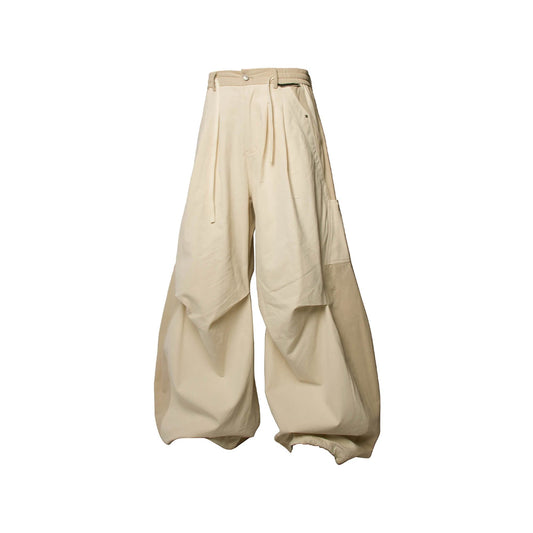 RELABEL Spliced Crinkled Oversized Cargo Pants