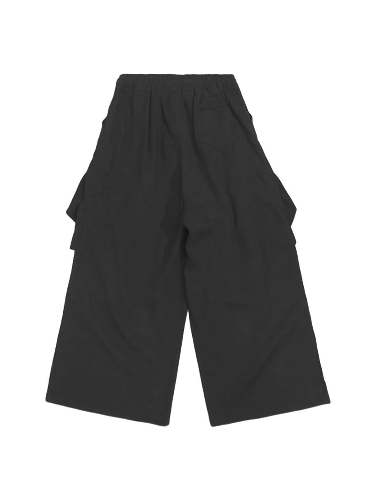 UUCSCC Multi-Pocket Curved Wide-Leg Pants
