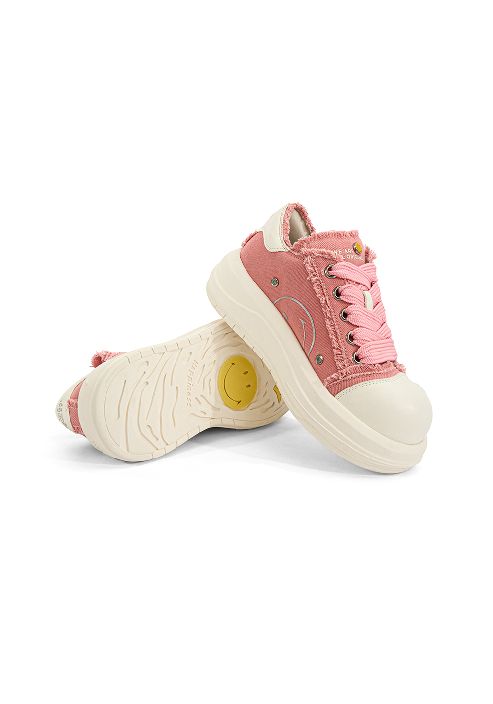 Pink Beluga Platform Skate Sneakers