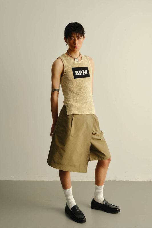 KADAKADA BPM Patchwork Knitted Vest