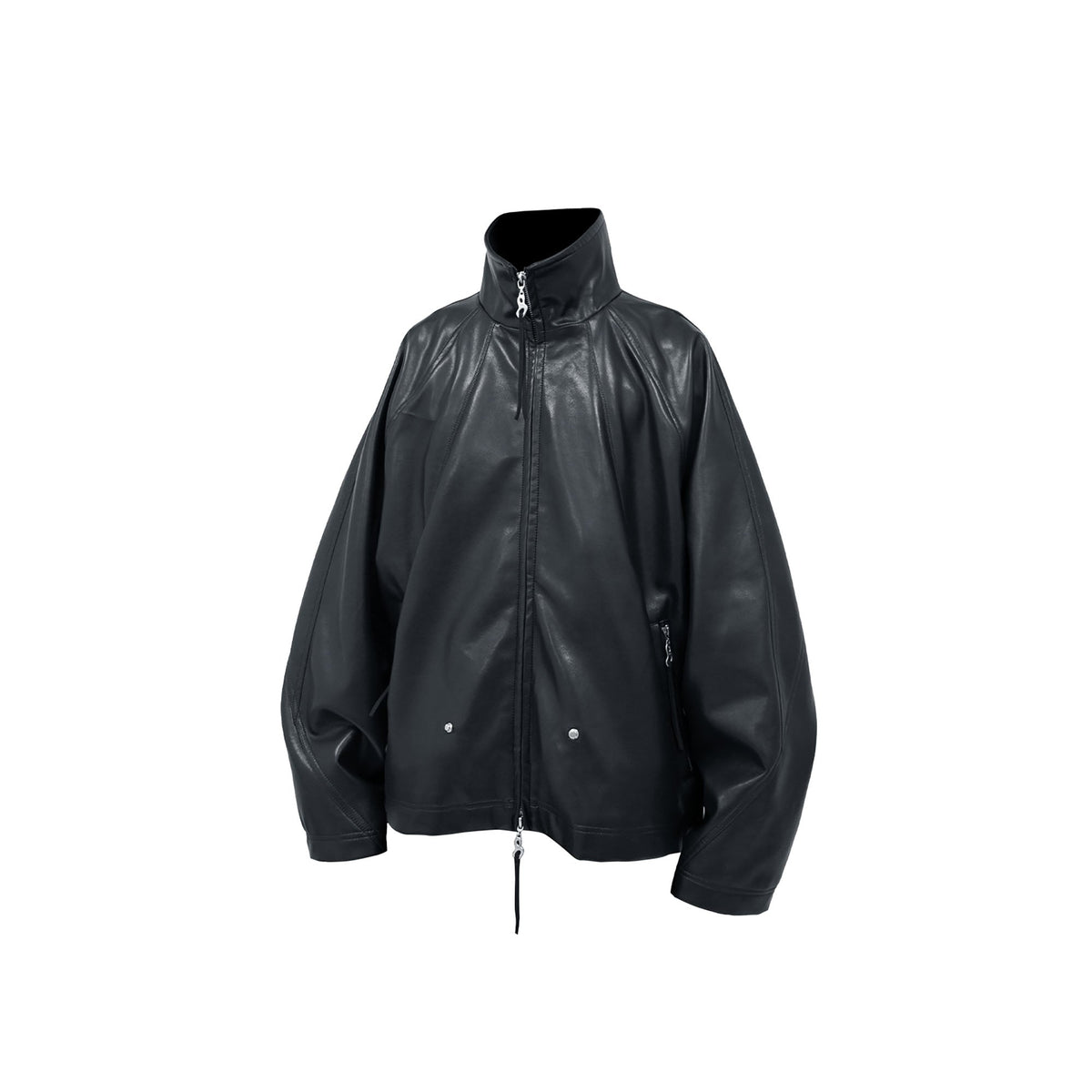 RELABEL Multi-Pocket Faux Leather Oversized Jacket