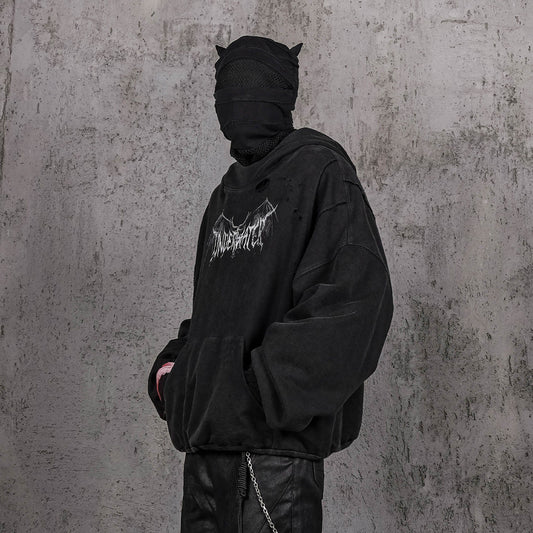 UNDERWATER Hellbound Wing Distressed Elevated Hoodie