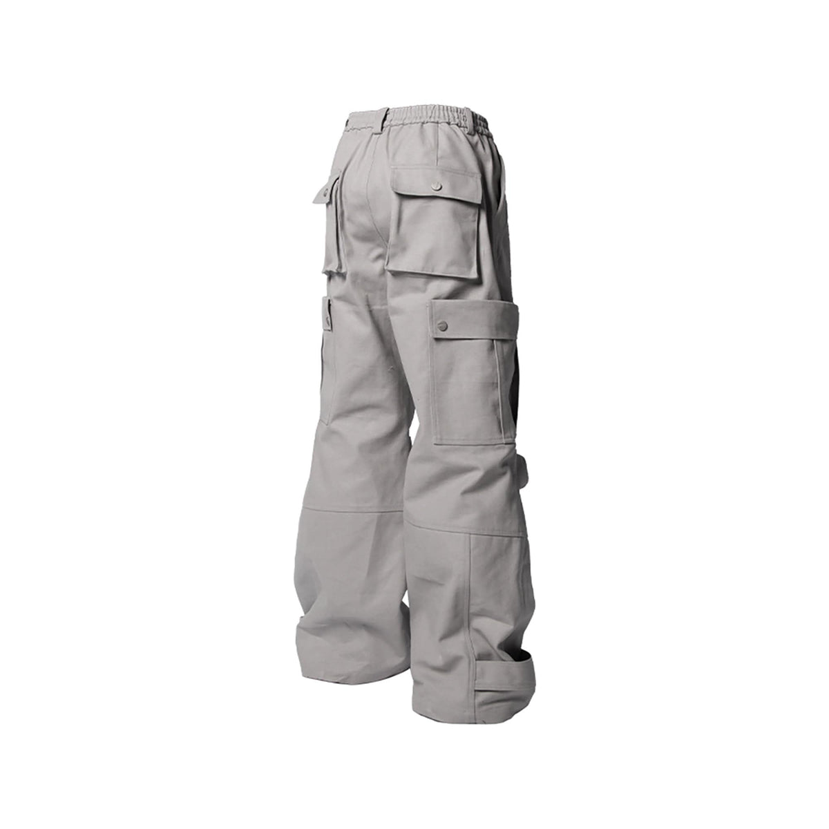 RELABEL Multi-Pocket Oversized Workwear Cargo Pants Gray