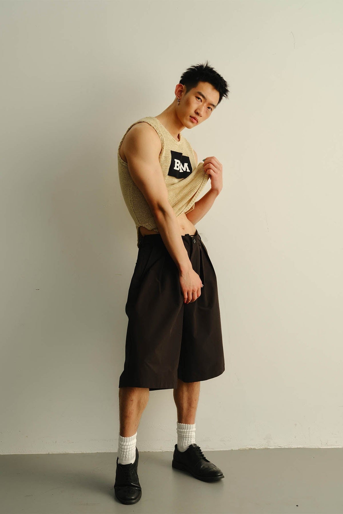KADAKADA BPM Patchwork Knitted Vest