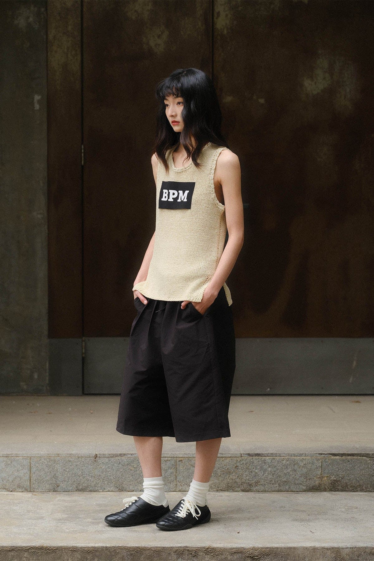 KADAKADA BPM Patchwork Knitted Vest