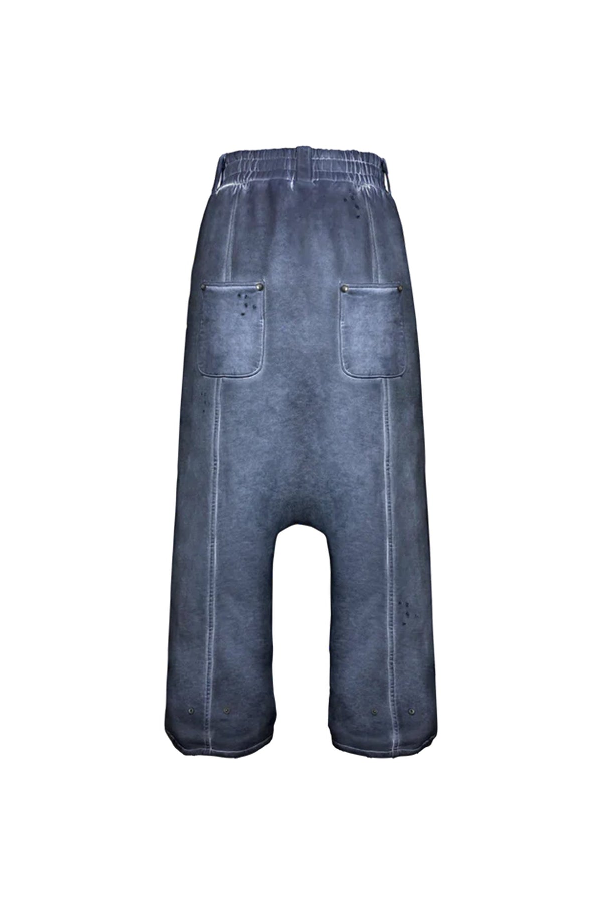 TECNINEGROUP Middle-Panel Washed Drop-Crotch Sweatpants