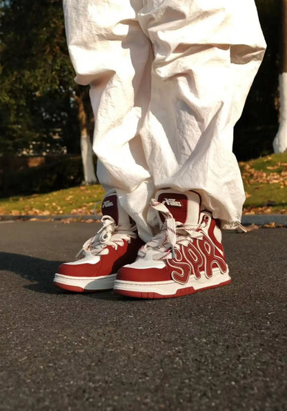 Black Time Gear High-Top Skate Sneakers