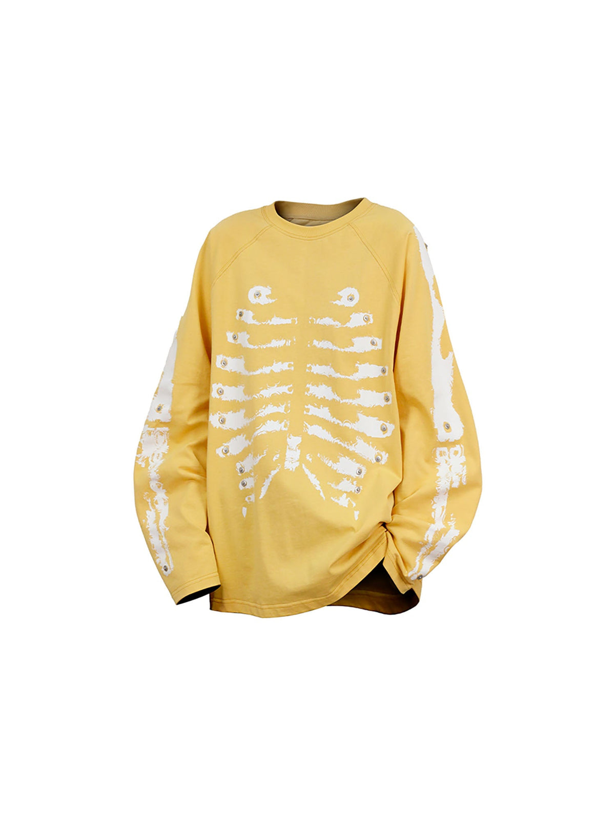 RELABEL Skeleton Graphic Rivet Long-Sleeve Tee