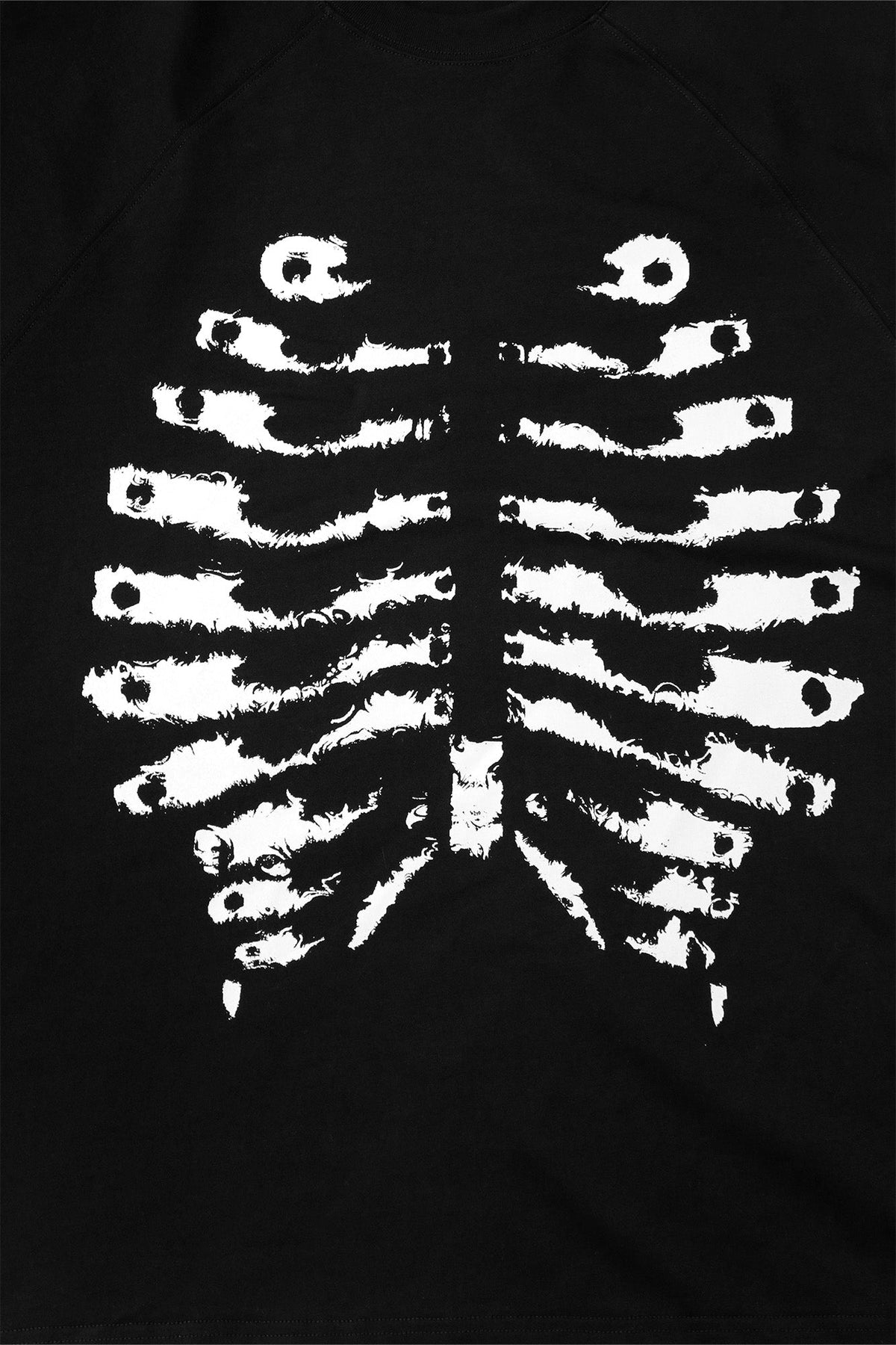 RELABEL Distressed Skeleton Graphic Oversized T-Shirt