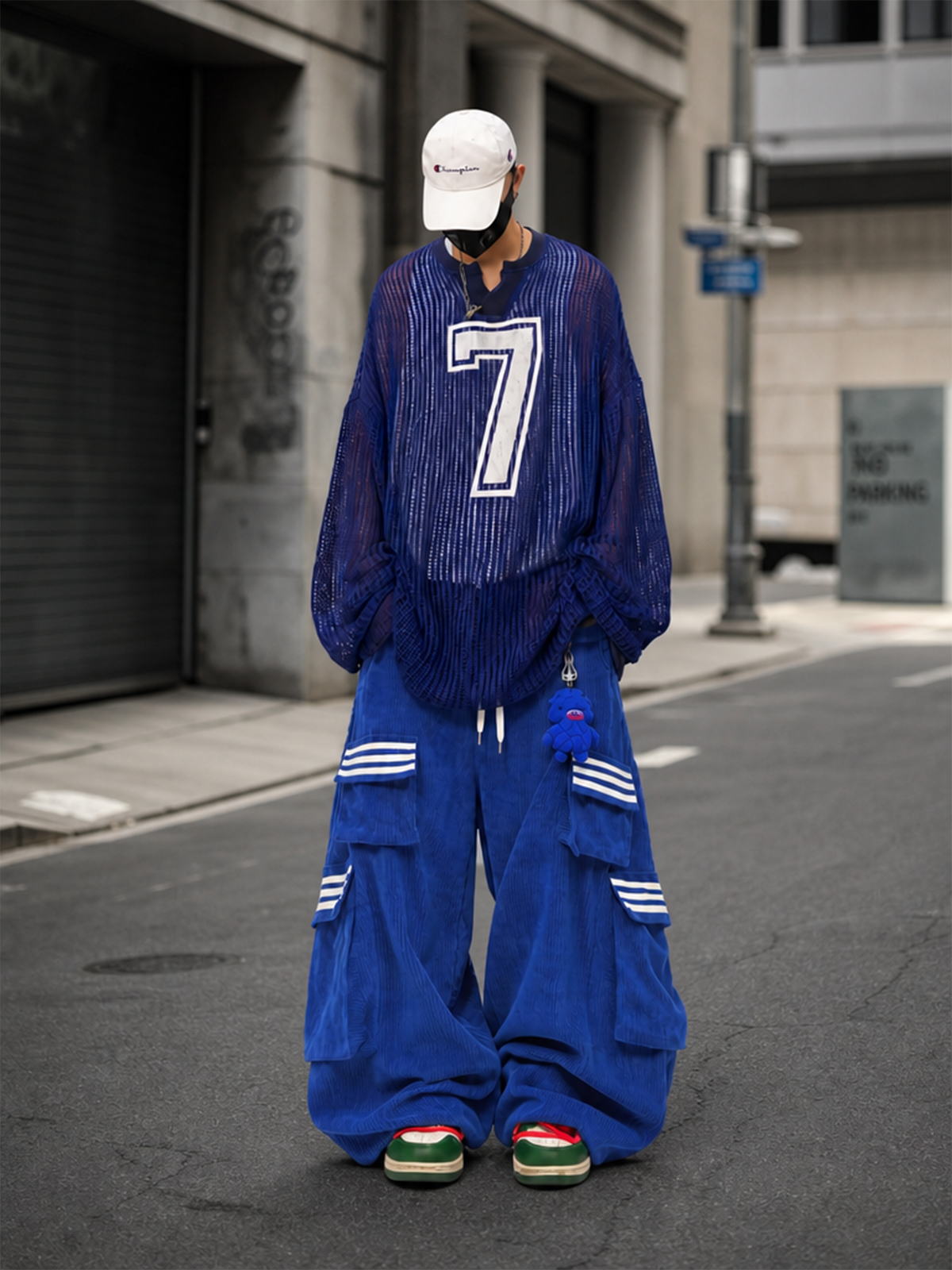UUCSCC Multi-Pocket Wide-Leg Cargo Pants
