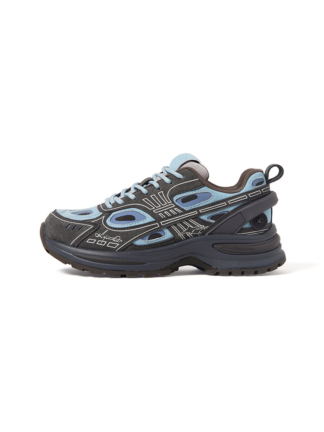 Color-Block Chunky Platform Running Sneakers