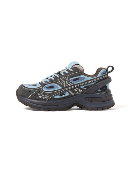 Color-Block Chunky Platform Running Sneakers