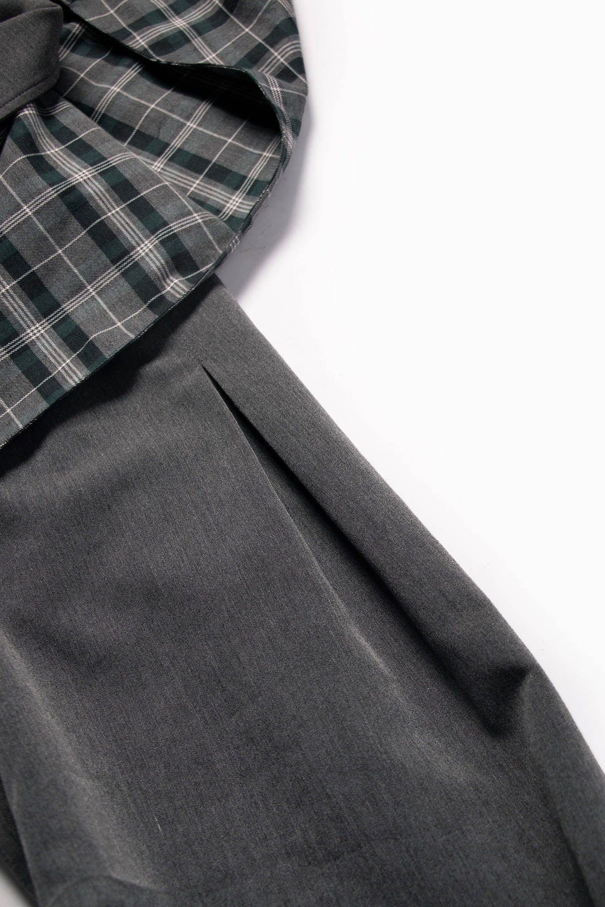 RELABEL Detachable Plaid Hooded Jacket