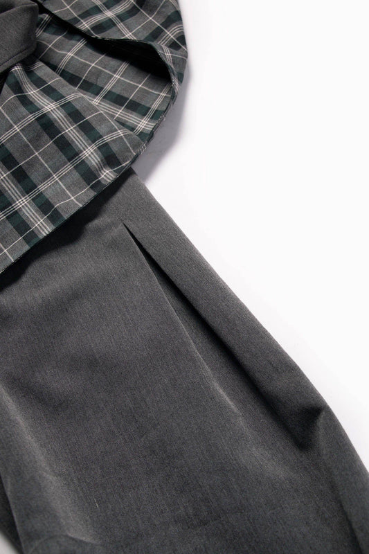 RELABEL Detachable Plaid Hooded Jacket