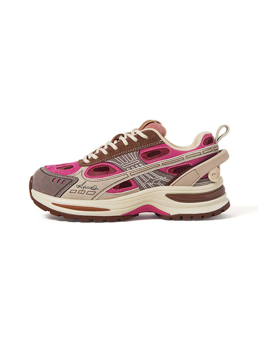 Color-Block Chunky Platform Running Sneakers