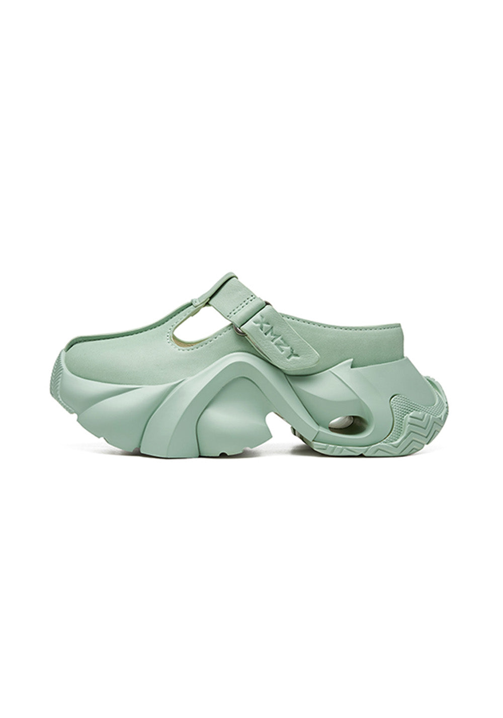 Black Platform Closed-Toe Slides